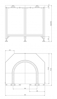 偏转模块 180° 固定Umlenkmodul 180° Fest