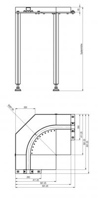 偏转模块90°滚动Umlenkmodul 90° Rollend